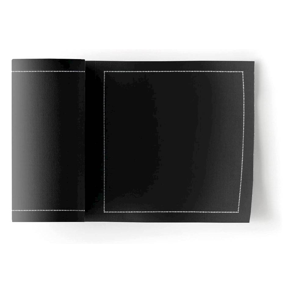 MyDrap black 100% cotton tear-off coaster roll 3.93x3.93 inch