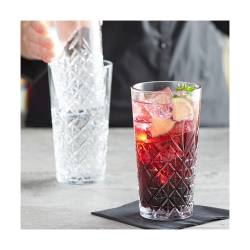 Bicchiere long drink impilabile Timeless Pasabahce in vetro cl 36,5