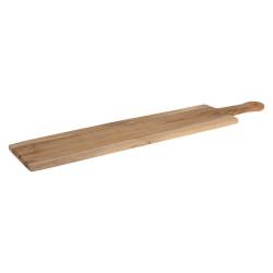Rectangular cutting board with teak wood handle cm 70x15