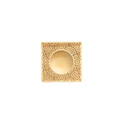 Beechwood square ravioli and tortelli mold with circles decor cm 10x10