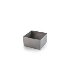 Stainless steel square mold 7x7x4 cm