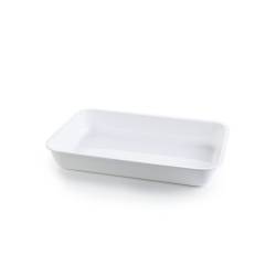 Pirofila rettangolare in pmma bianco cm 36x24x5,5