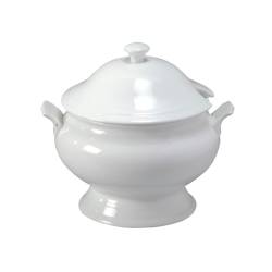 White porcelain tureen with lid lt 3