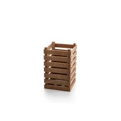 Porta grissini in fibra di legno e pp marrone naturale cm 8,8x14