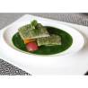 Phoemics assiette ovale en porcelaine blanche 36x22 cm