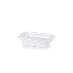 Rectangular gastronorm 1/4 white porcelain dish cm 26.5x16.3x6.5
