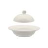 Cocotte tonda con coperchio in porcellana bianca cm 17,1x8,7