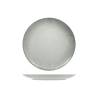 White and gray decorated porcelain Radius flat plate cm 27