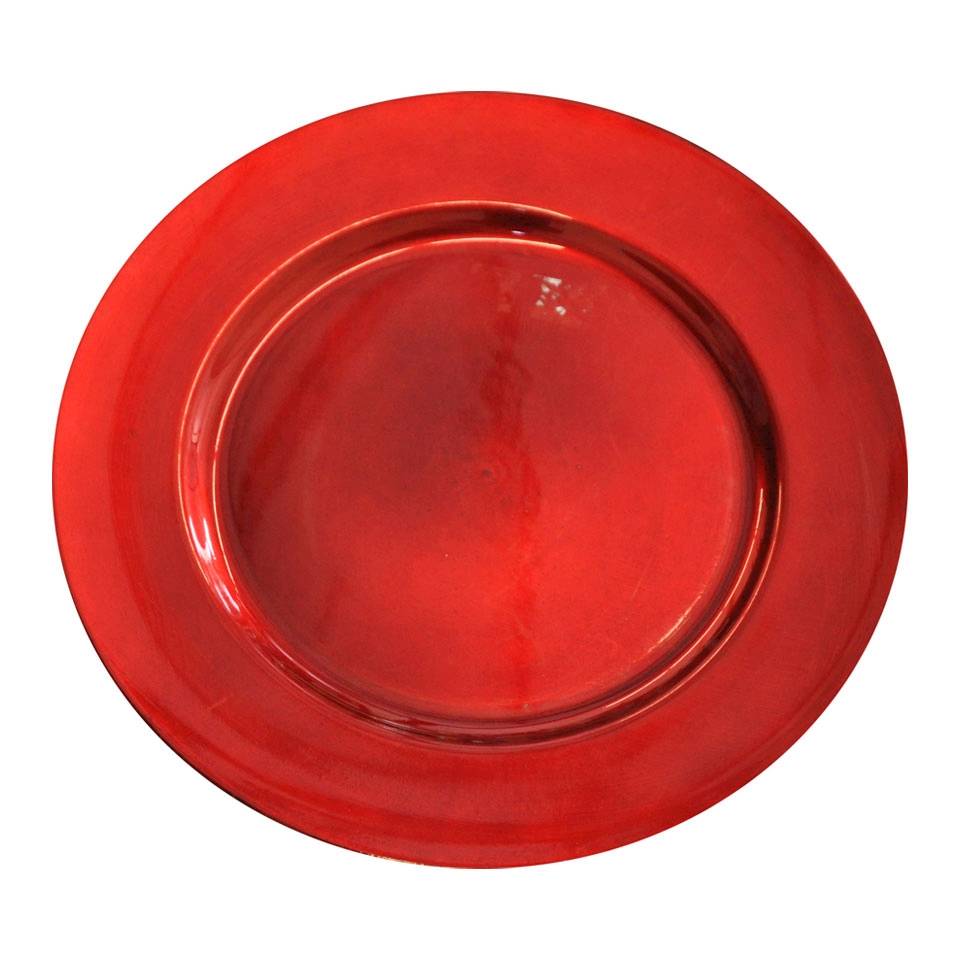 Red plastic underplate cm 33
