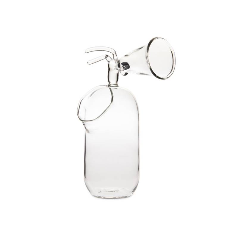 Bicchiere estintore Thirst Extinguisher 100% Chef con cannuccia in vetro cl 30