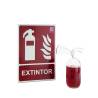 Bicchiere estintore Thirst Extinguisher 100% Chef con cannuccia in vetro cl 30