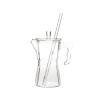 100% Chef mocha glass with straw cl 50