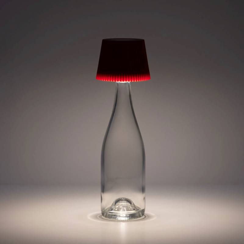 LED lampshade Sun One Light rechargeable red lava lampshade