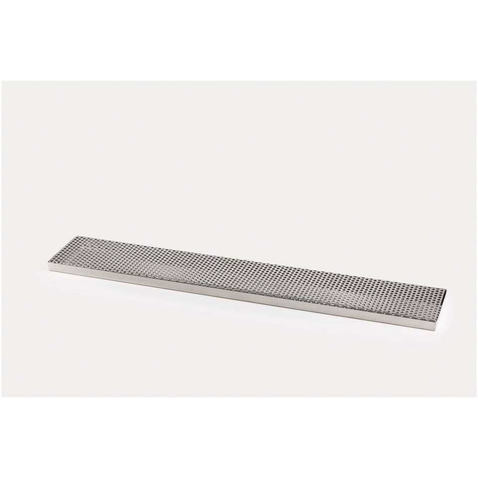 Bar mat with stainless steel round holes grid cm 65x11x2
