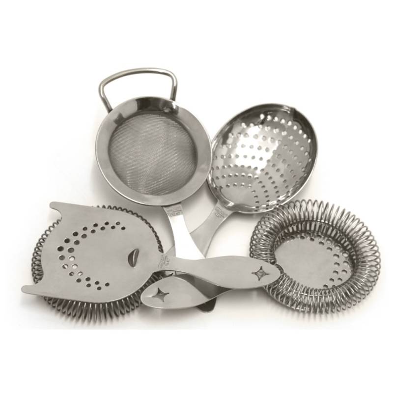 Set 4 strainer Heritage in acciaio inox