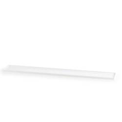 Rectangular pastry/bar tray in white ps cm 60x10x1