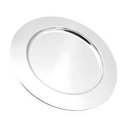 Stainless steel round underplate cm 33