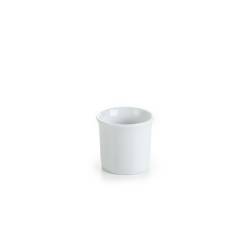 Bicchiere caffè cilindrico in porcellana bianca cl 5,5