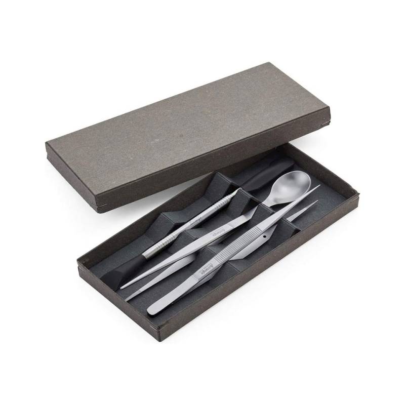 Set 3 pezzi Final Touch Triangle in acciaio inox