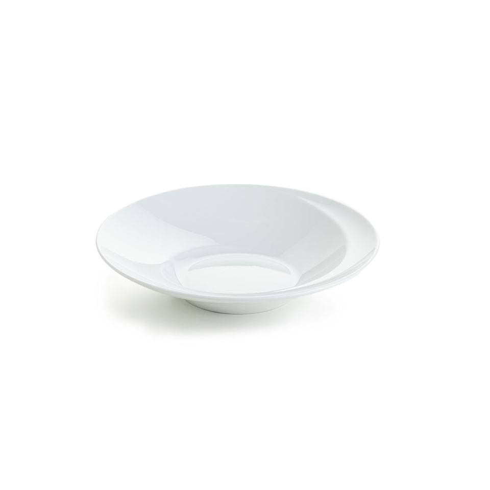 White porcelain spiral pasta bowl cm 26