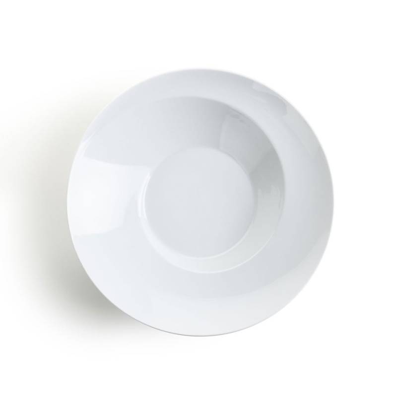White porcelain spiral pasta bowl cm 26