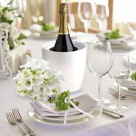 Porte-bouteille thermique Demi Basic en abs blanc