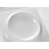 Phoemics plato cuadrado de porcelana blanca con relieve redondo cm 31,5