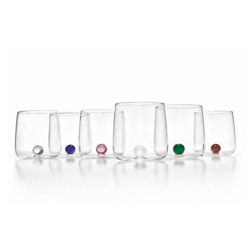 Bilia Saffron handmade glass tumbler with billet cl 44