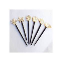 Seashell mother of pearl aperitif sticks 11 cm