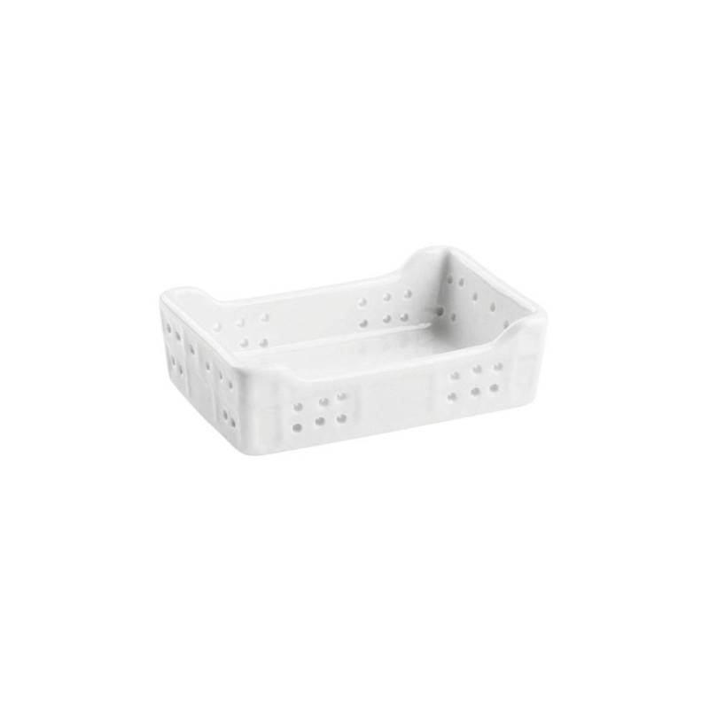 Frutero porcelana blanca cm 8x5,5x2,3