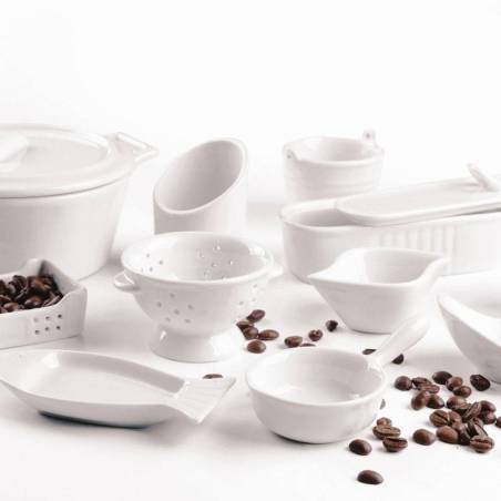 Frutero porcelana blanca cm 8x5,5x2,3