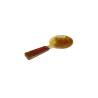 Blond horn and wood rice spoon cm 24