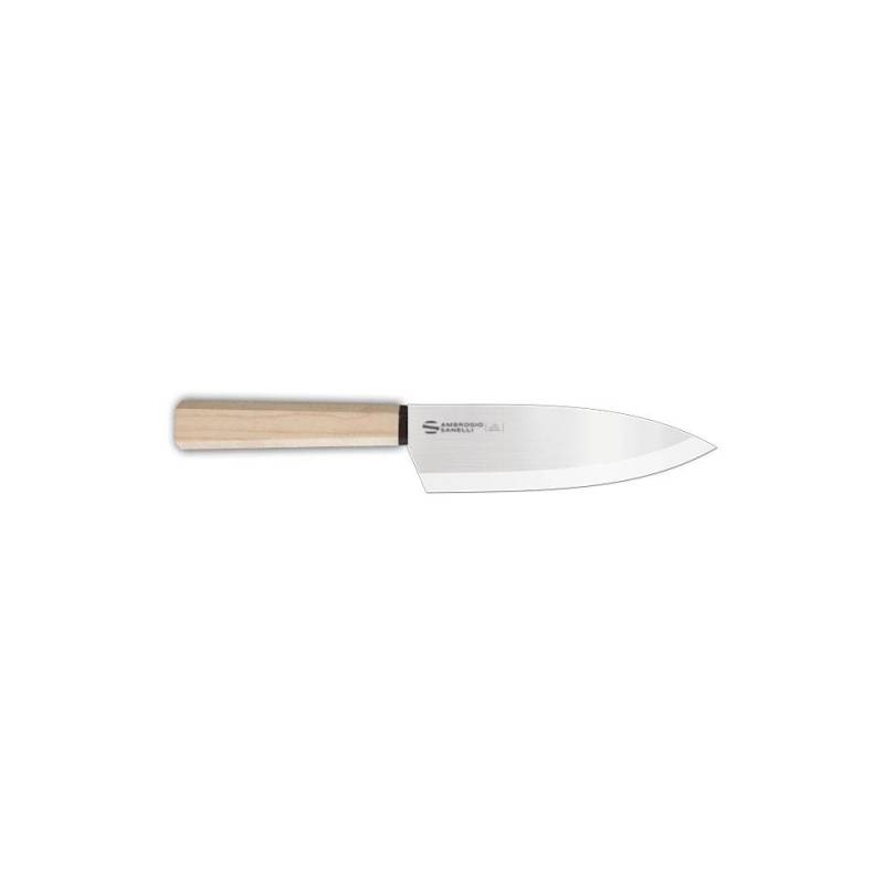 Deba knife Hexagon stainless steel and wood cm 16