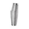 Shaker boston 2 pezzi in acciaio inox decoro diamond lattice oz.18/28