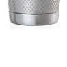 Shaker boston 2 pezzi in acciaio inox decoro diamond lattice oz.18/28