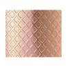 Shaker boston 2 pezzi in acciaio inox ramato decoro diamond lattice oz.18/28