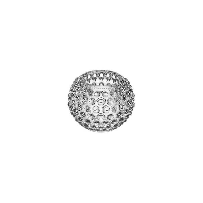 Portavelas de cristal Riccio cm 7,5x6