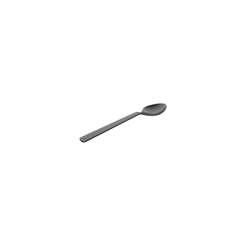 Black polystyrene spoon cm 9.5