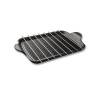 Risolì ribbed grill plate with 8 nonstick aluminum skewers cm 47x26