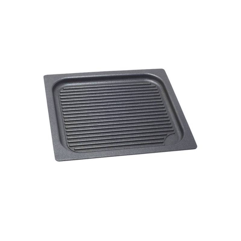 Risolì nonstick aluminum gastro 2/3 grill plate