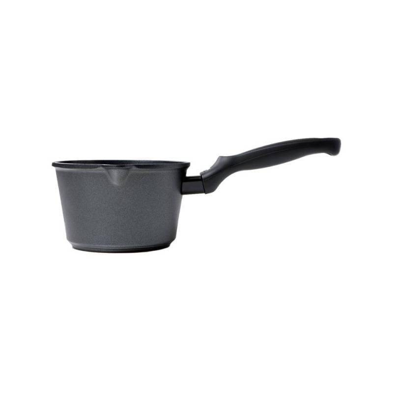 Cacerola mediana de aluminio antiadherente Platinum Risolì con un asa cm 16