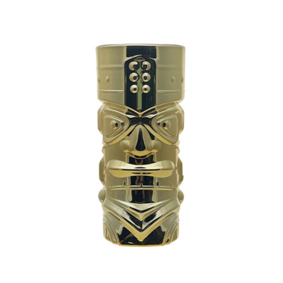 Tiki mug Aloha Gold in vetro dorato cl 45