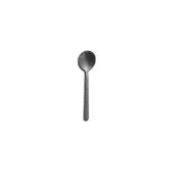 Kodai coffee spoon in antiqued hammered stainless steel cm 11.6