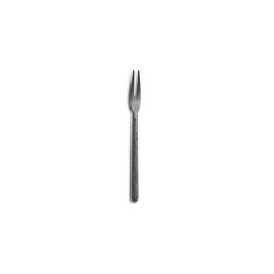 Kodai fruit fork 2 tips antique hammered stainless steel 13.8 cm