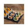 Coupe hexagonale avec manche en bagasse blanche cm 5,5