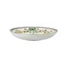 Plato bajo de porcelana blanca Venecia Marítima con flores verdes cm 22