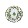 Plato bajo de porcelana blanca Venecia Marítima con flores verdes cm 22