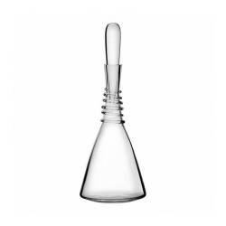 Denizli Pasabahce blown decanter with glass stopper lt 1