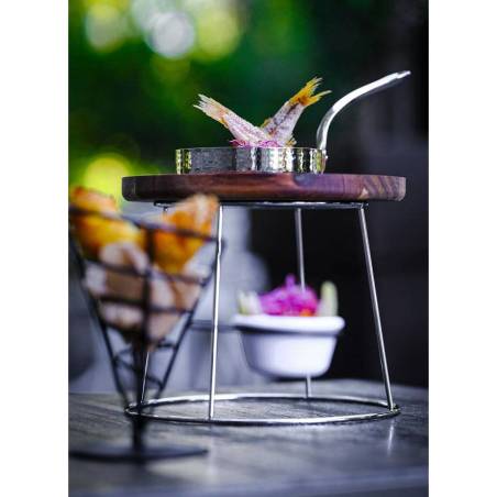 Henry plateau rond en acacia 25 cm