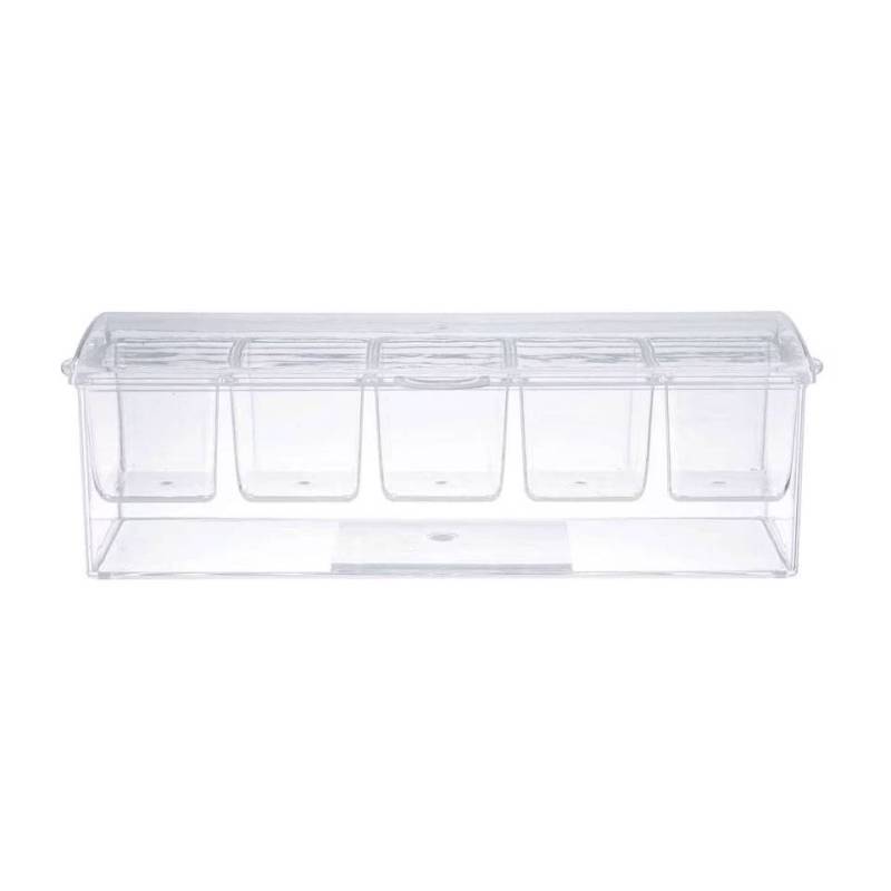 Porta condimenti Chiller 5 vaschette in plastica